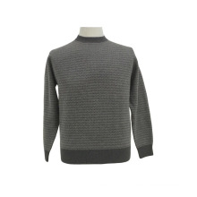 Yak Wool/Cashmere Round Neck Pullover Long Sleeve Sweater